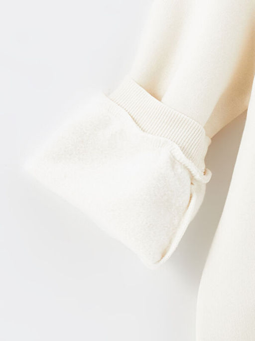 Bisiklet Yaka Uzun Kollu Nak??l? K?z Bebek Sweatshirt - Waikiki фото 2