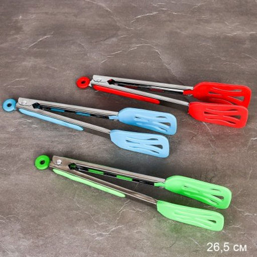 Щипцы кухонные силиконовые 27 см лопатка / GH-855 /уп 144/0,13 - Галеонтрейд фото 2