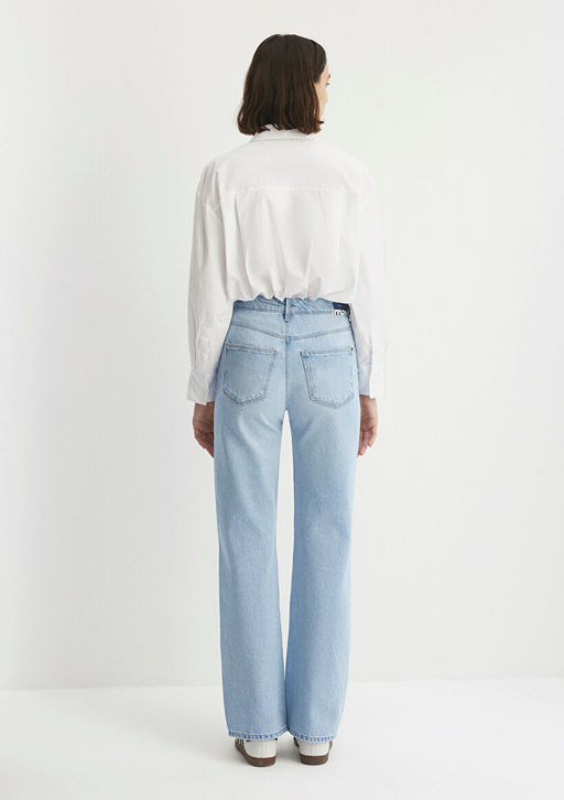 Victoria Premium Blue Ac?k Mavi Jean Pantolon  фото 6