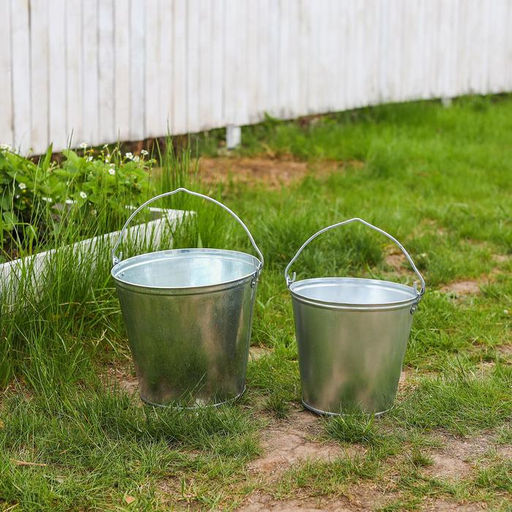 Ведро оцинкованное хозяйственное с ручкой, 7 л, d=24 см, h=24 см, ГОСТ - Simaland фото 10