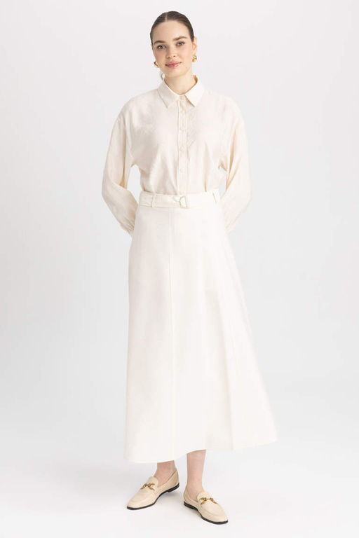 Макси-юбка-трапеция - Defacto фото 5