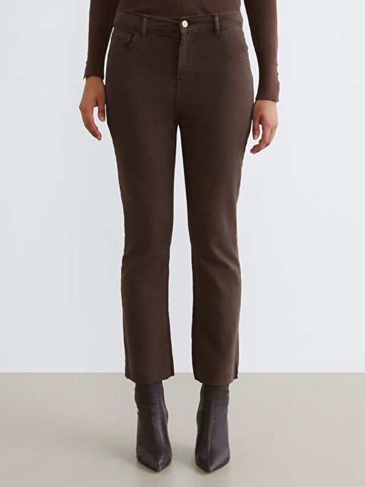 Crop Flare Kad?n Jean Pantolon