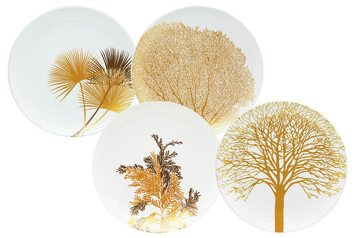 Набор тарелок Singapore, белый, 21x21 см, 4 шт - Anna lafarg фото 2