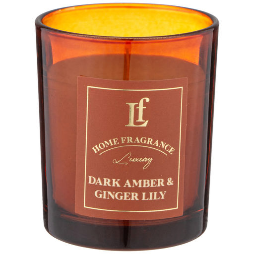 СВЕЧА АРОМАТИЗИРОВАННАЯ В СТАКАНЕ DARK AMBER & GINGER LILY 6*7,5 СМ - Lefard фото 3