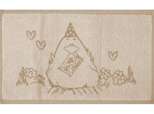 1с105.513ж2 Куриный привет 3 (лен3) Полотенце махровое 50х30 см