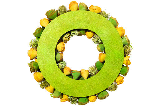 Пасхальное украшение венок 33*33*8 см, Солнечное утро, круг - Elan gallery фото 7