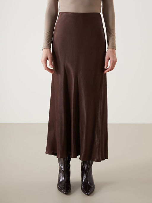 Standart Fit Saten Kad?n Etek