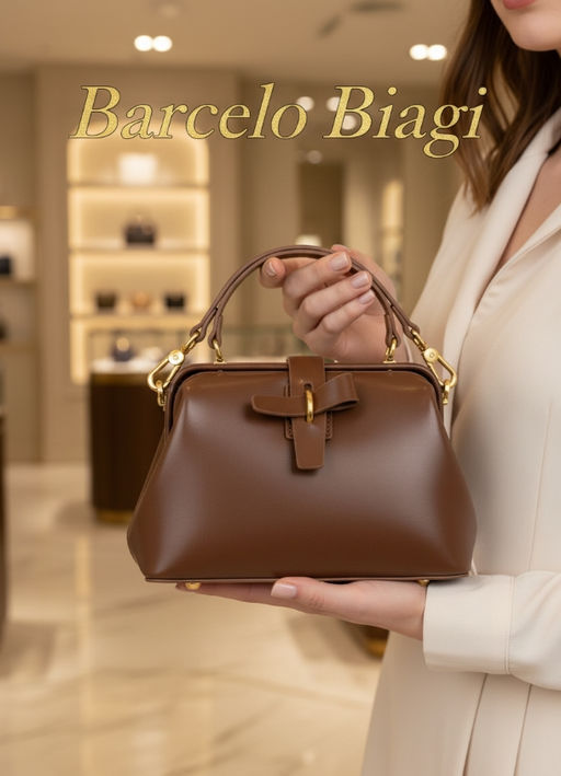 Женская кожаная сумка - Barcelo biagi фото 8