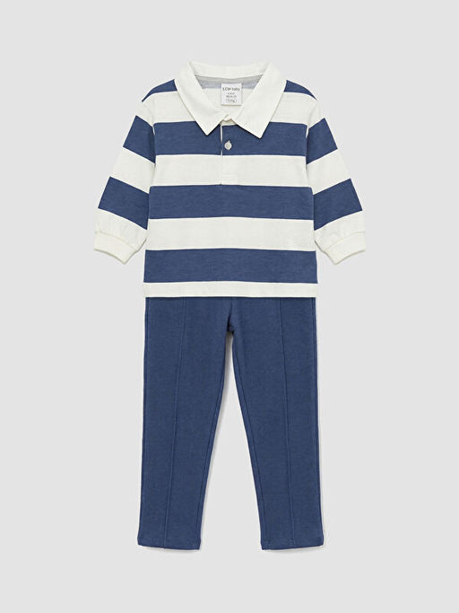 Erkek Bebek Polo Yaka Ti??rt ve Pantolon