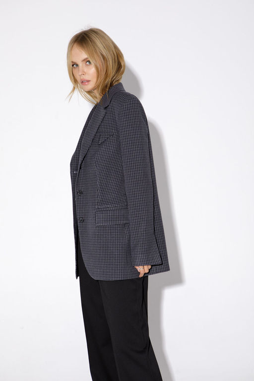 Жакет Pirs 4791 серая мелкая клетка  фото 2