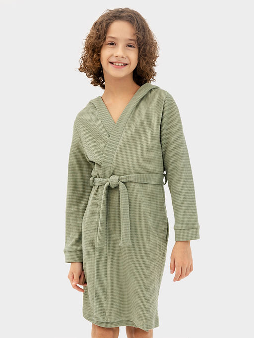 Халат для мальчиков в зеленом цвете - Mark formelle фото 2