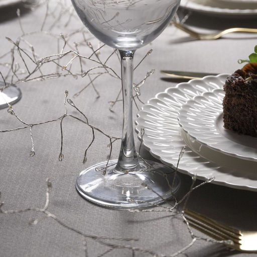 Гирлянда Мишура 6 м роса, IP20, серебристая нить, 480 LED, свечение мульти, 12 В - Luazon lighting фото 3