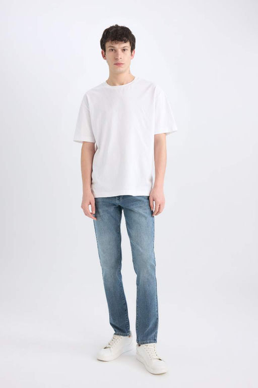 Pedro Slim Fit Dar Kal?p Normal Bel Dar Paca Jean Pantolon - Defacto фото 3