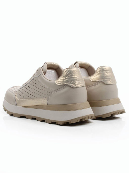 03-A1017-5A BEIGE Кроссовки женские (натуральная кожа)