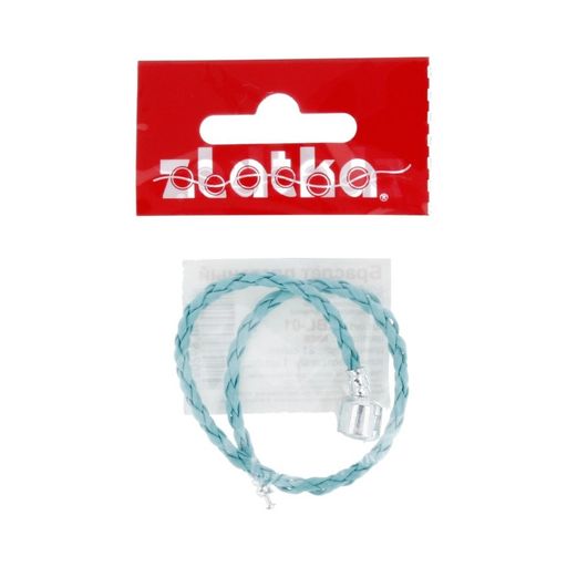 Zlatka Браслет плетеный RBL-01 21 см 5 шт СК/Распродажа №08 бирюзовый  фото 4
