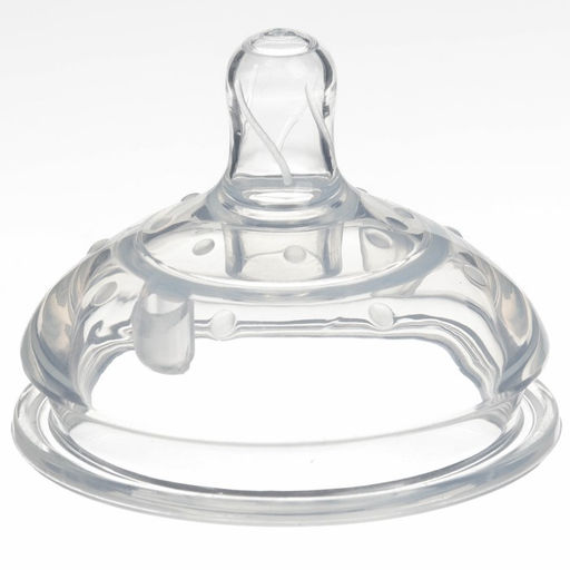 Бутылочка для кормления M&B, широкое горло Ø70 мм, от 6 мес, 250 мл, с ручками, силиконовая колба, зеленый