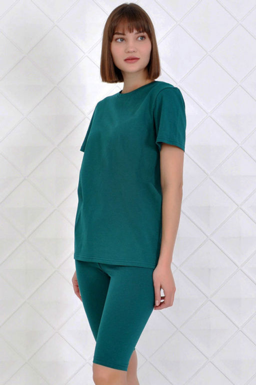 Арт. 2715 Костюм с велосипедками 42-50 (5 шт) Цвет:верх-фуксия, низ-фуксия - Калинка фото 25