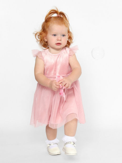 CRB wear/CWNG 63629-27 Платье для девочки,розовый/Ex.Cherubino