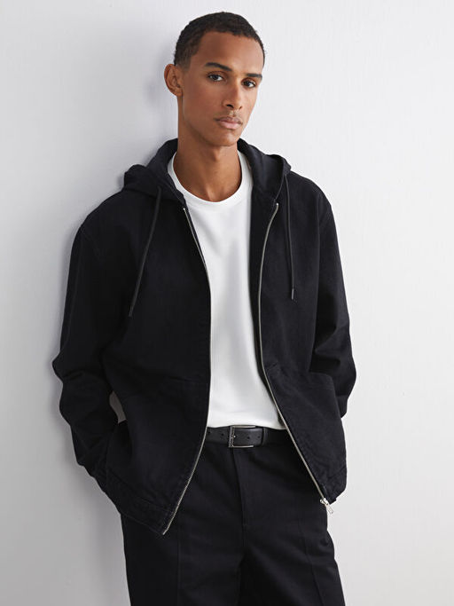 Rahat Kal?p Kap??onlu Erkek Jean Ceket