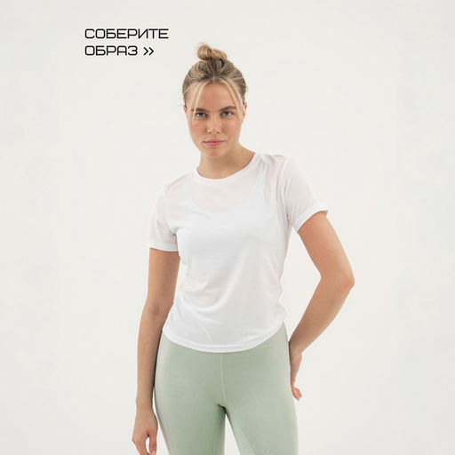 Футболка женская Resport, бифлекс, размер XS (42), белая