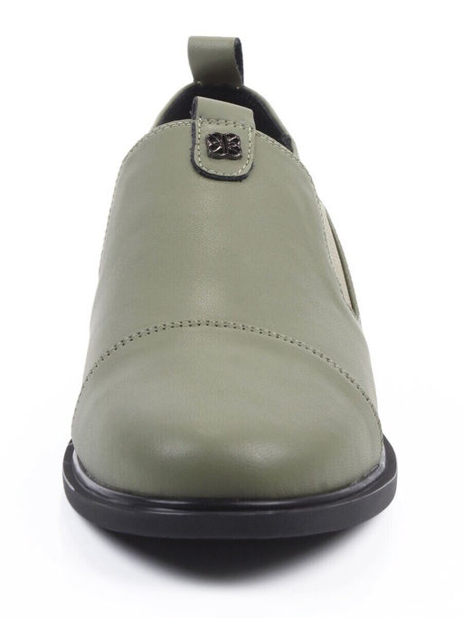 06-M47-18 GREEN Туфли женские (натуральная кожа)