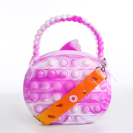 Сумка детская на молнии, цвет сиреневый - Simaland фото 2