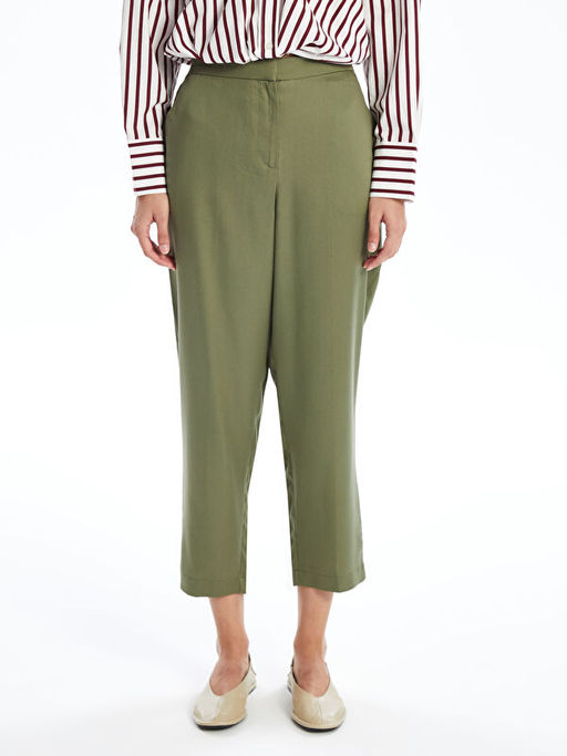 Beli Lastikli Standart Fit Kad?n Pantolon