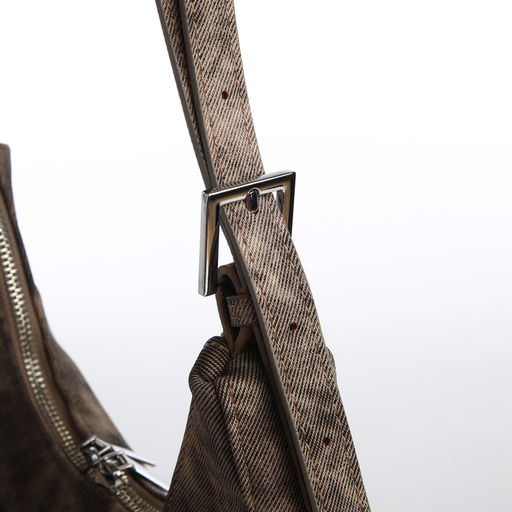 Сумка женская, багет, на молнии, цвет коричневый - Simaland фото 5