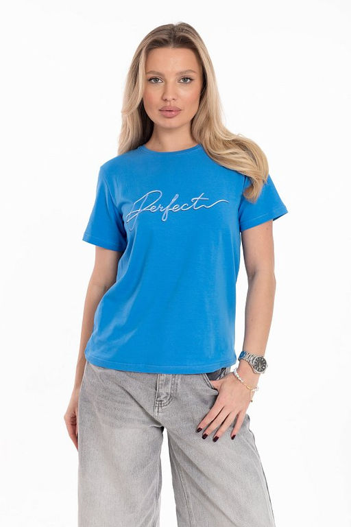 Футболка М325079Пб Голубой темный