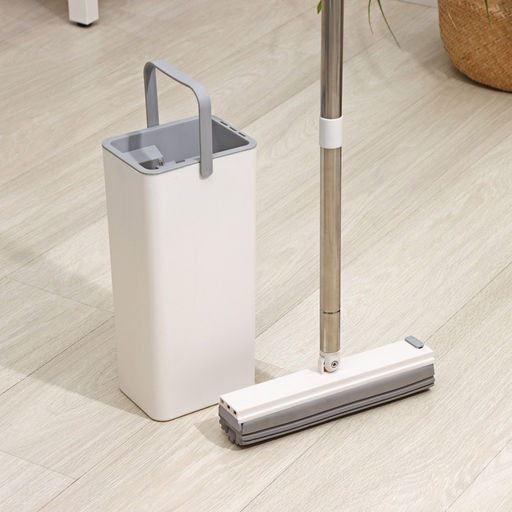 Швабра с отжимом и ведром Raccoon «Компакт», ведро 17×12.5×34 см, 5.5 л, швабра с насадкой ПВА 28×4.5×121 см  фото 7