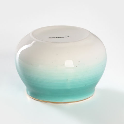 Сахарница Доляна «Млечный путь», 330 мл, с ложкой, фарфор, бирюзовая