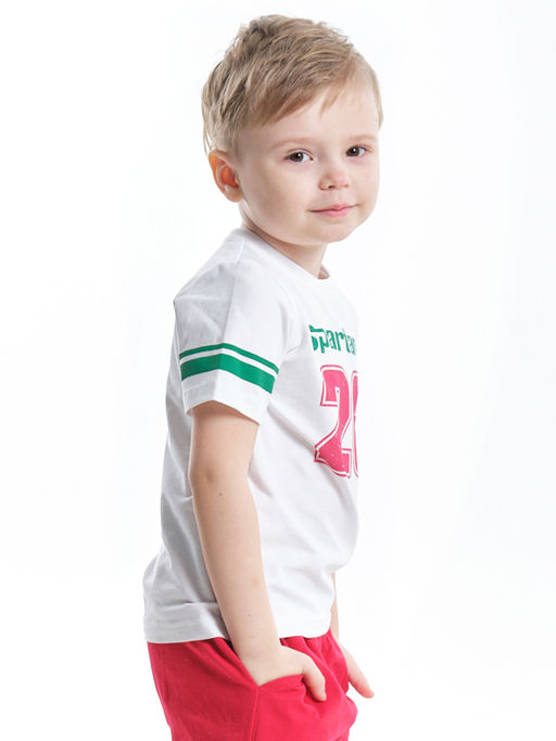 Футболка для мальчика UD 0188 белый - Mini maxi фото 2