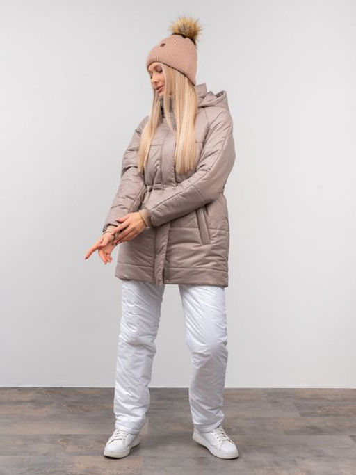 Костюм зимний, горнолыжный Арктика какао-белый - Yollochka фото 7