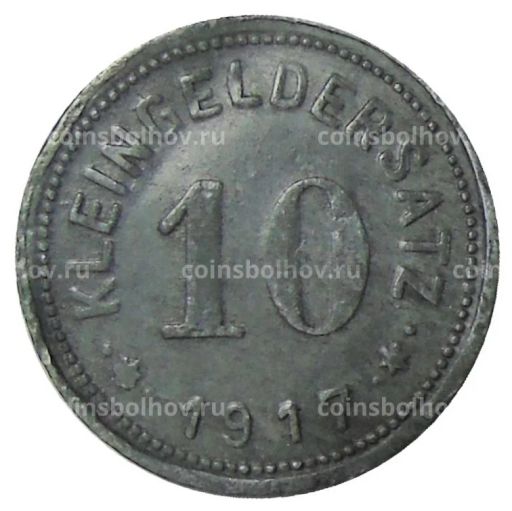 10 пфеннигов 1917 года Германия Нотгельд  Айслебен