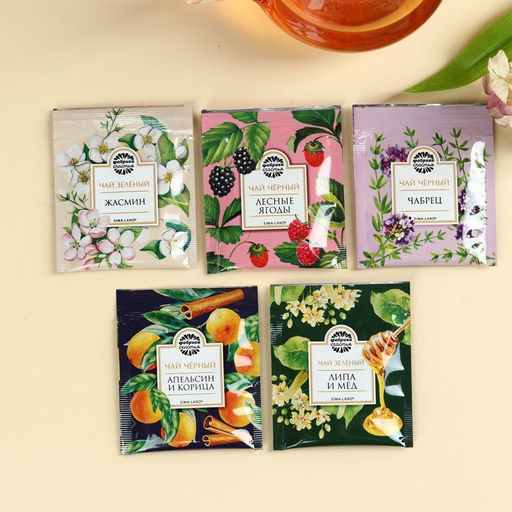 Чай в пакетиках Любимой бабушке в коробке, 9 г (5 шт. х 1,8 г). - Фабрика счастья фото 2