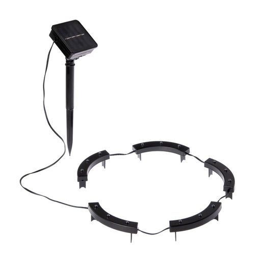 Садовый светильник на солнечной батарее Обруч, 15 LED, свечение мульти - Luazon lighting фото 4
