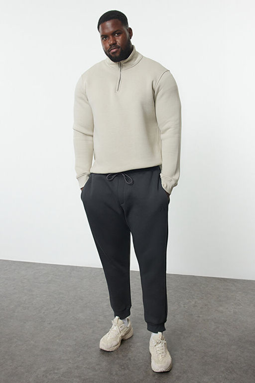 Antrasit Regular/Normal Kesim Basic B_y_k Beden E_ofman Alt_ TMNAW25AJ00000 - Trendyolmilla фото 2