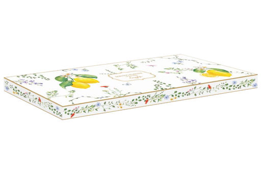 Блюдо прямоугольное Цветы и лимоны, 35х15 см - Easy life фото 2