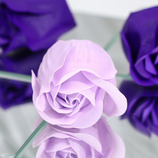 Цена за 2 шт. Мыльные розы, фиолетовые и белые, набор 4 шт. - SB BEAUTY фото 5