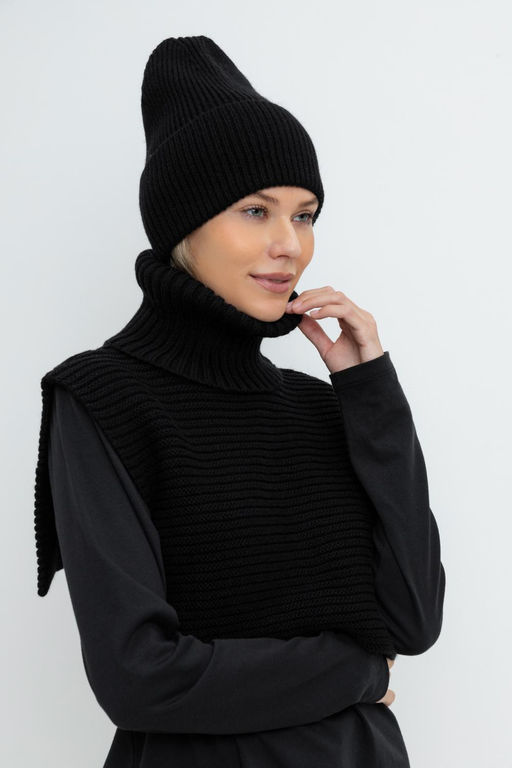 ЕВ 205/24ш/черный шапка жен