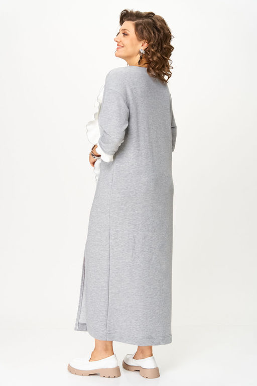 Платье Michel Chic 2183-Р светло-серый меланж  фото 6