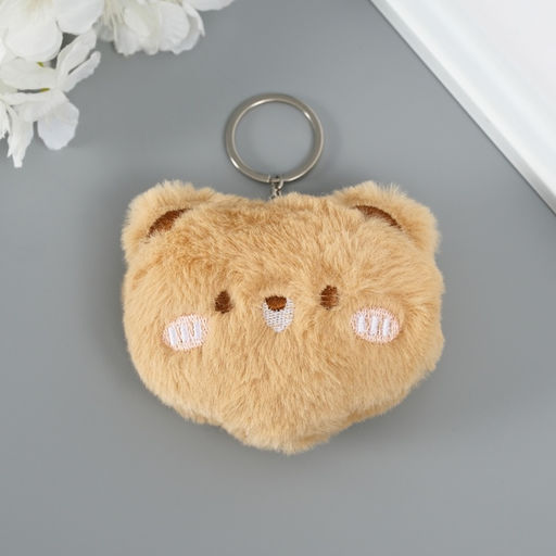 Брелок для ключей на кольце Пушистик. Мишка, на сумку, рюкзак, пищалка, 7.5?9?2.5 см - Simaland фото 2