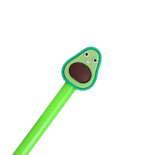 Цена за 12 шт. Ручка-прикол Calligrata «Авокадо», чёрный стержень, гелевая