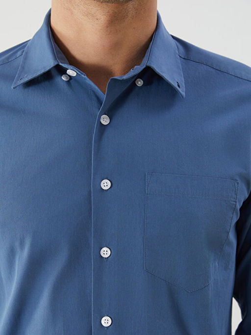 Regular Fit Uzun Kollu Poplin Erkek G?mlek