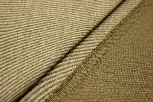Джинс с ворсом цв.Оливково-песочный, ш.1.5м, хлопок-100%, 330гр/м.кв - Купава фото 3