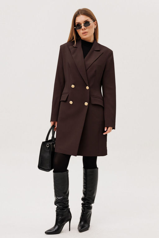 Платье AmberA 1135-5 шоколад  фото 3