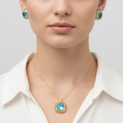 Комплект колье+серьги Fiore Luna