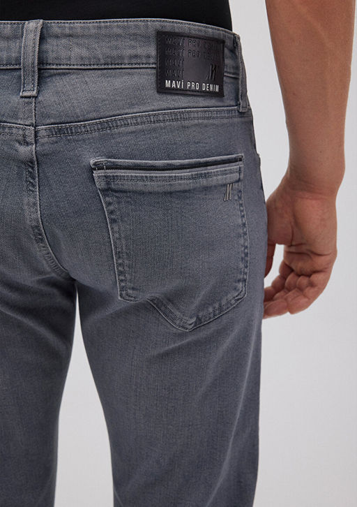 Pierre Mavi Pro Puslu Gri Jean Pantolon  фото 7