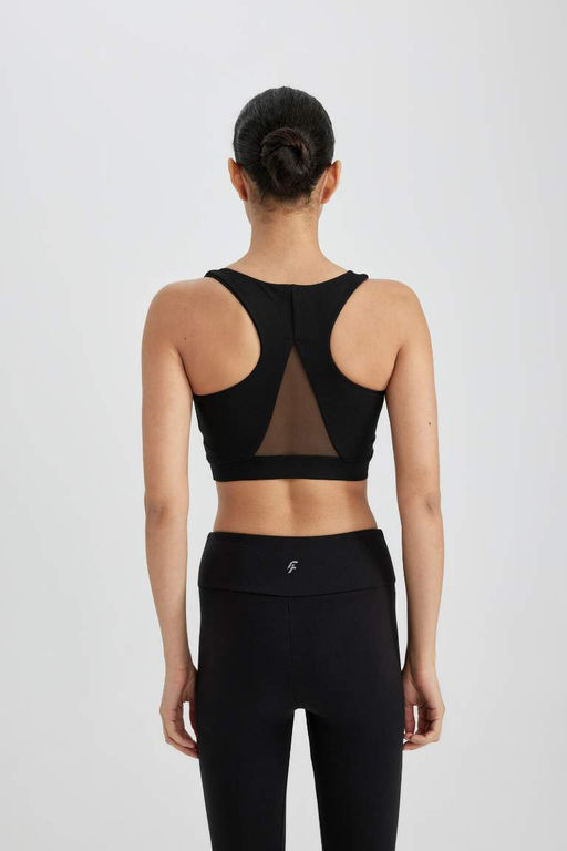 Спортивный бюстгальтер DeFactoFit с круглым вырезом  фото 5