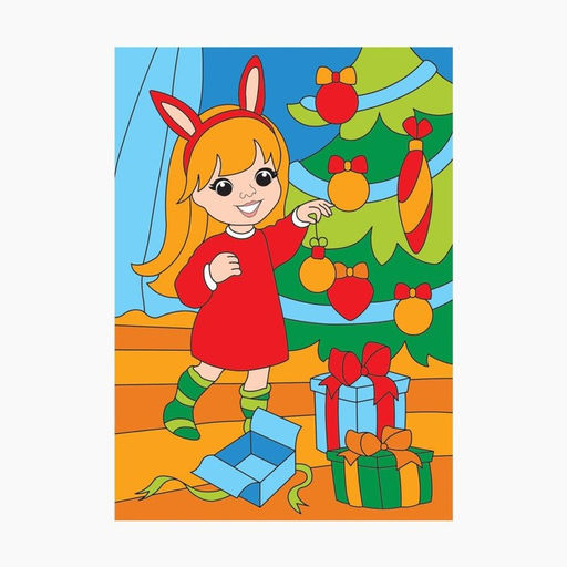 Набор для творчества. Картина по номерам и гравюра-открытка В ожидании Нового года - Школа талантов фото 4